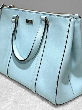 Kate Spade Tiffany Blue Newbury Bag with handles and detachable shoulder strap